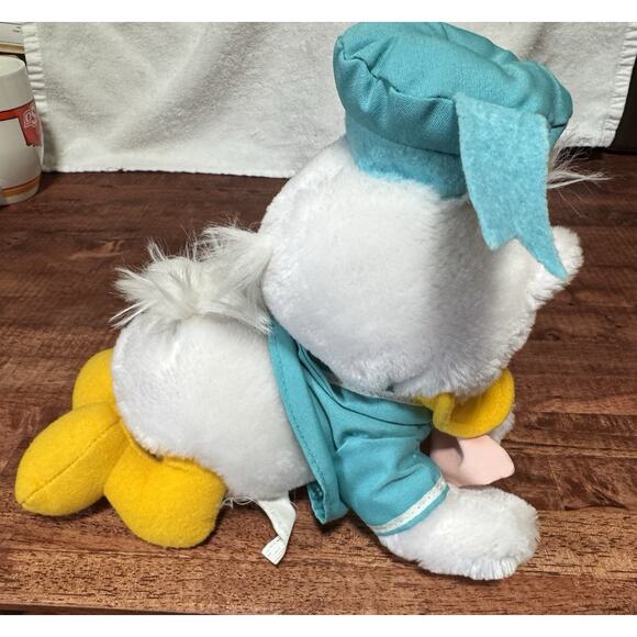 Vintage 1984 Disneyland Walt Disney World Crawling Baby Donald Duck 8” Plush - Picture 3 of 6
